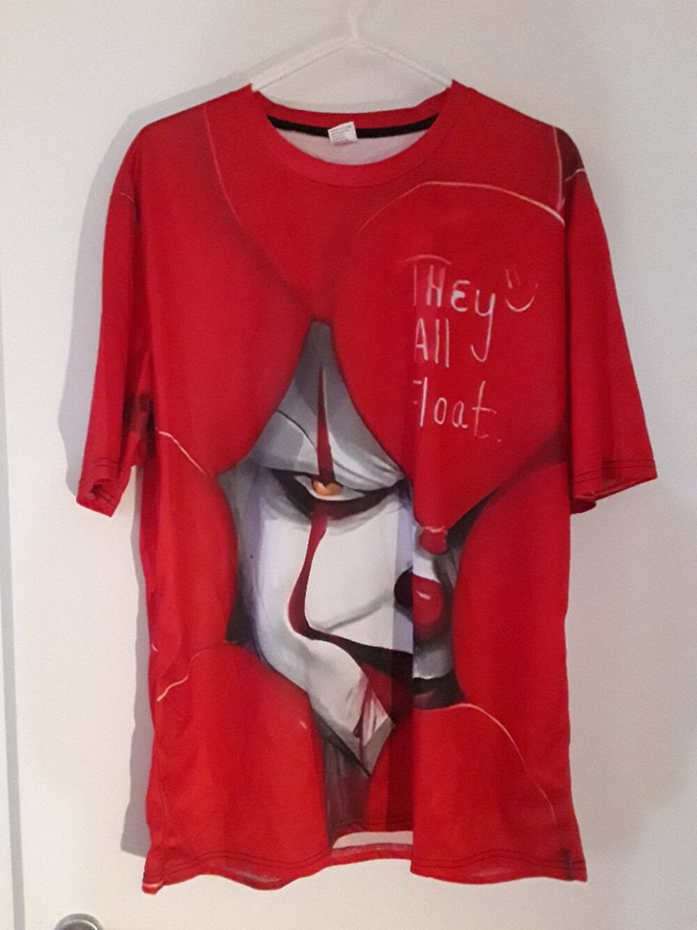 Pennywise “They All Float” Red Graphic Tee – XXL